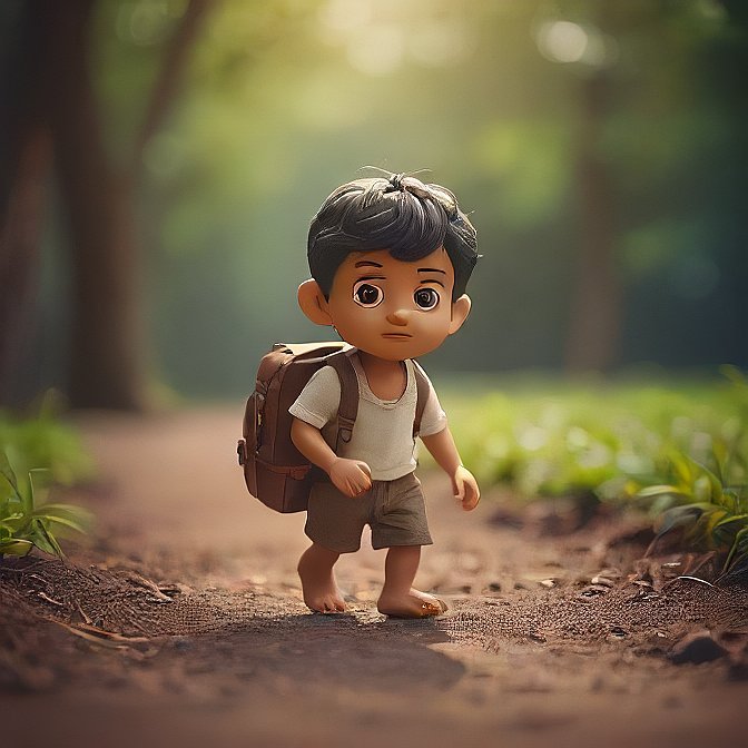 3D cartoon character art